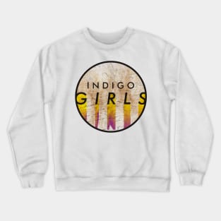 Indigo Girls - VINTAGE YELLOW CIRCLE Crewneck Sweatshirt